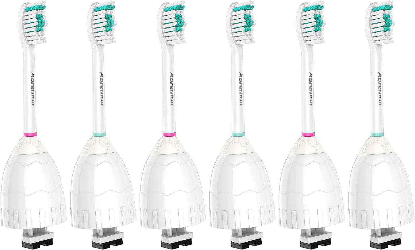TEST  4/3/25 Aoremon Replacement Toothbrush Heads for Philips Sonicare E-Series Essence HX7022/66 and other Screw-on Electric Toothbrush Model, 6 Pack