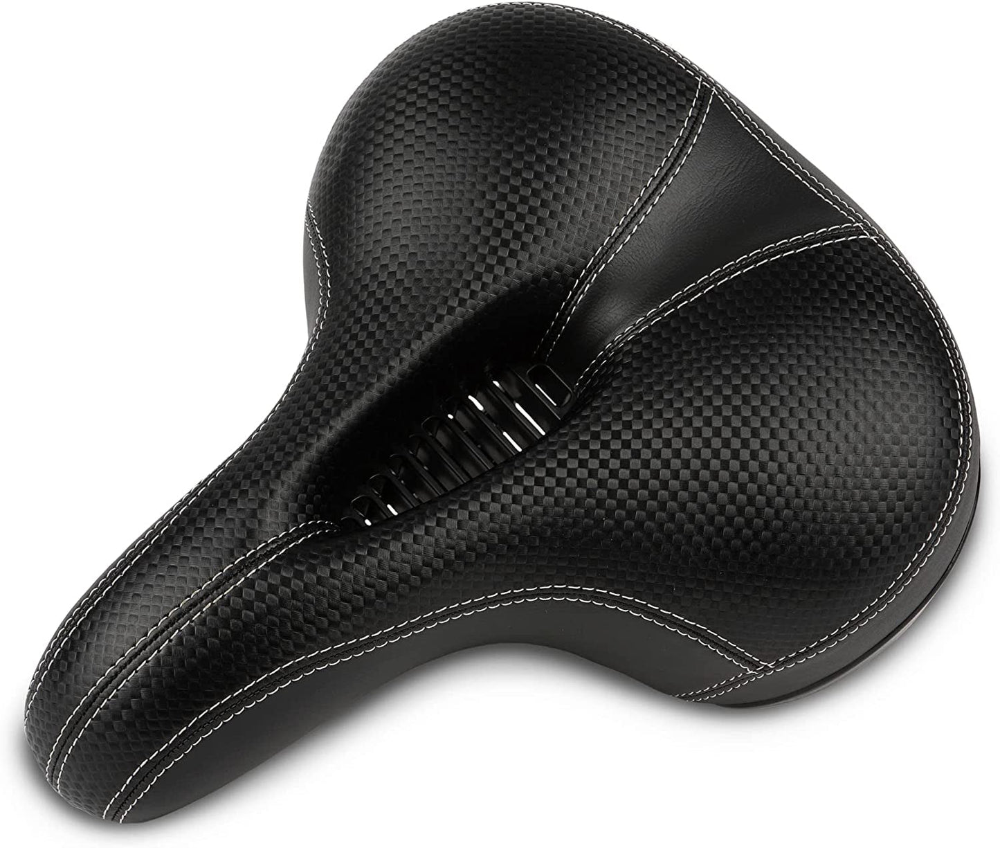  Saddle Style Bicycle Accessory - Universal Fit Comfortable Seating - for Pain Free Riding - Installs Easily On Mountain Bike, Cruiser, Exercise, Spin, & Kids Bikes
