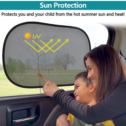 Set of 5 Car Sun Shades for Windows - Fits Most of Vehicles