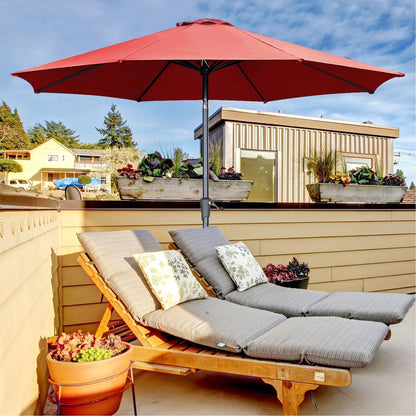 7.5FT Patio Umbrella with Push Button Tilt and Crank
