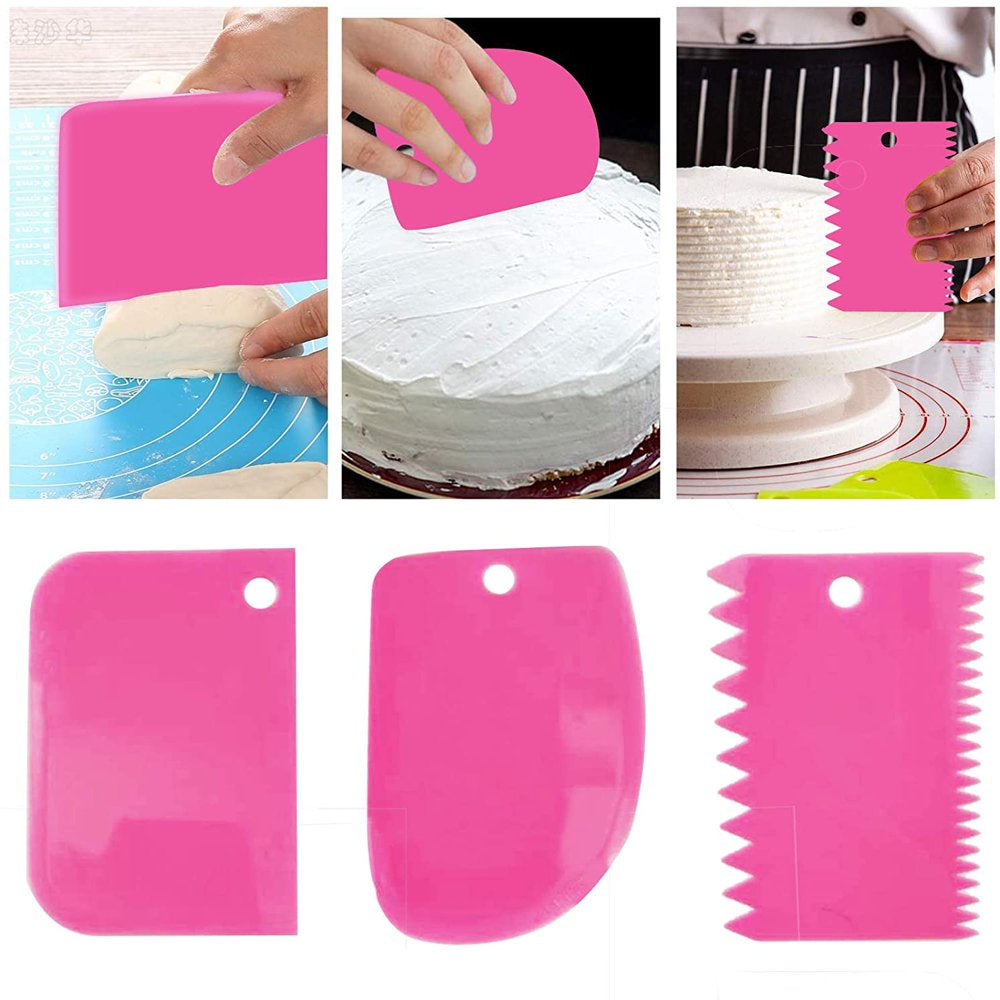 21Pcs Piping Bags and Tips Set,Reusable Silicone Pastry Bag with Stainless Steel Nozzle Icing Tips Set, Icing Smoother & Couplers &Sealing Clip for Baking Decorating Cake Tool