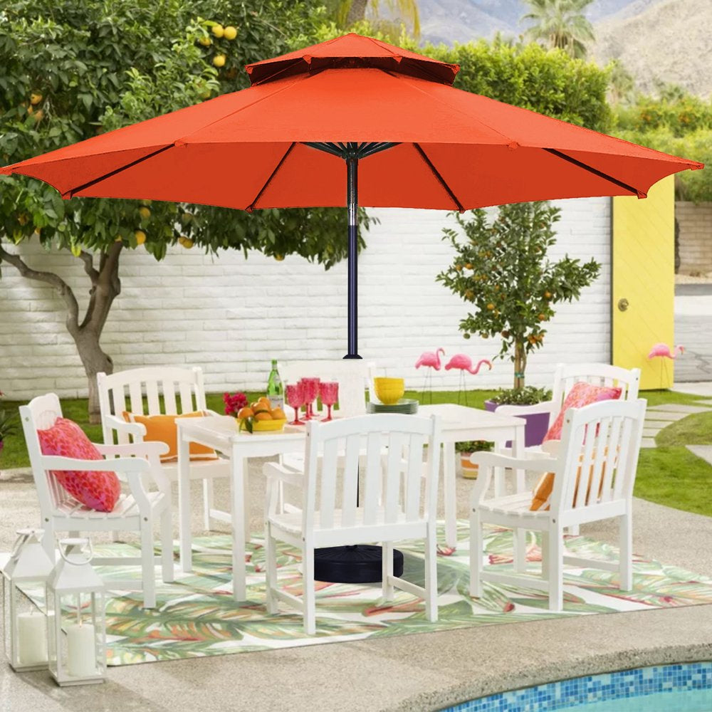 7.5FT Patio Umbrella with Push Button Tilt and Crank