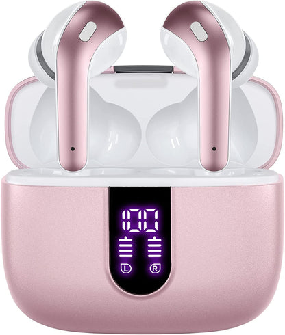 Bluetooth Headphones with Wireless Charging Case 