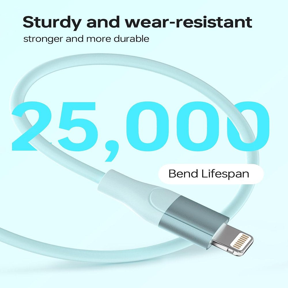 Iphone Charger [Apple Mfi Certified] 3Pack 6Ft Usb C to Lightning Cable Fast Charging Iphone Charger Cord Compatible with Ipod Ipad
