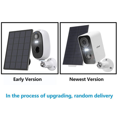Solar Wireless Security Cameras Outdoor, Wifi, Iegeek 2K Color Night Vision, Spotlight & Siren Alarm, Outdoor Camera with AI Motion Detection