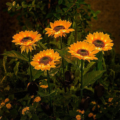 Solar Sunflower Lights, LED Garden Solar Lights, Outdoor for Patio Lawn Garden Yard Pathway Decoration Christmas Decoration Parties