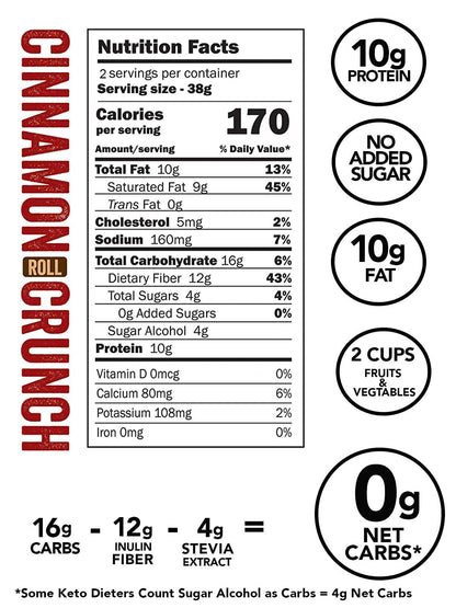 Better Than Good Sweet Keto Cinnamon Roll Crunch Protein Puffs (8