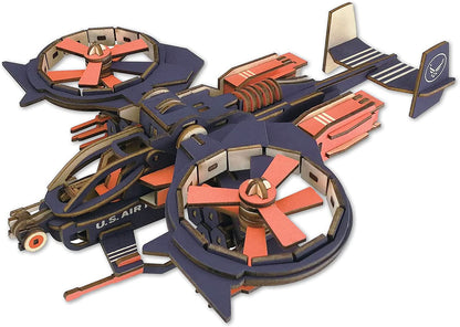  3D Wooden Puzzle Model Fighter Jet