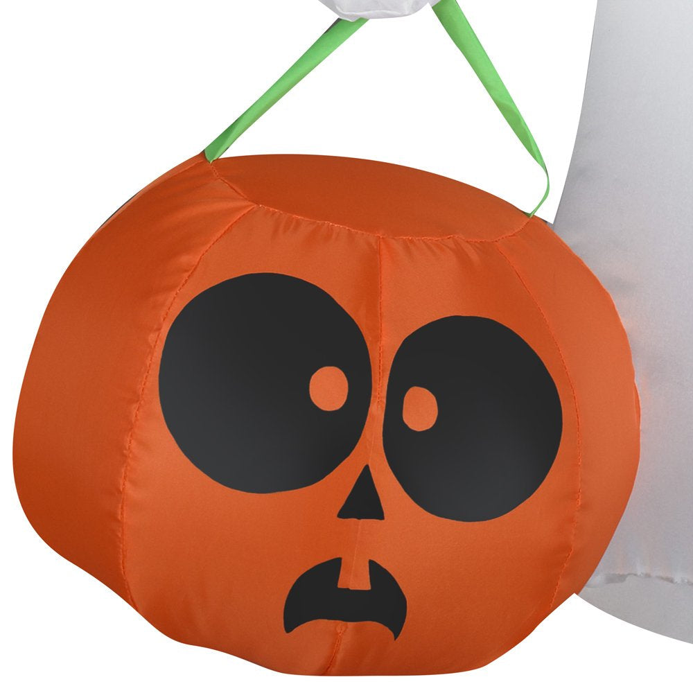 Airblown Inflatables 3.5FT Tall Halloween Inflatable Cute Ghost with Witch Hat