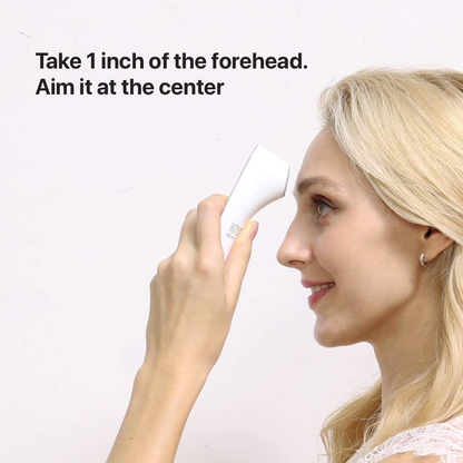 iHealth No-Touch Forehead Thermometer, Digital Infrared Thermometer for Adults and Kids, Touchless Baby Thermometer with 3 Ultra-Sensitive Sensors, Large LED Display and Gentle Vibration Alert (PT3)