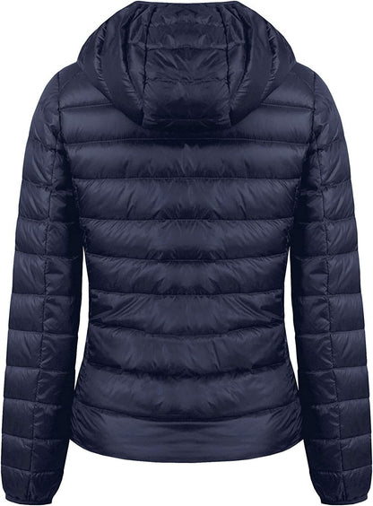  Light Weight Packable Down Coat with Hood and 2 Pockets