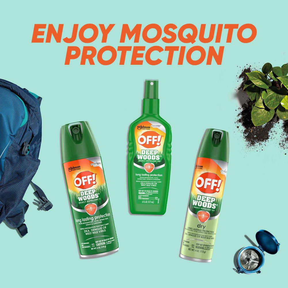 OFF! Deep Woods Insect Repellent V, 6 Oz, 2Ct