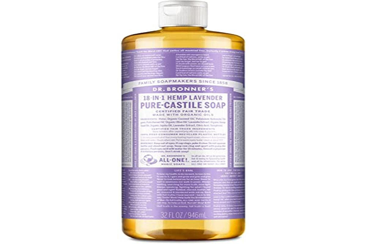 Dr. Bronner’s - Pure-Castile Liquid Soap (Lavender, 8 ounce) 