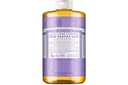 Dr. Bronner’s - Pure-Castile Liquid Soap (Lavender, 8 ounce) 