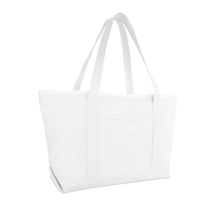 23" Large Heavy Duty 24 Oz. Cotton Canvas Shopping Tote Bag 