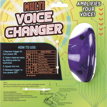 Multi Voice Changer, Amplifies Voice With 8 Different Voice Effects