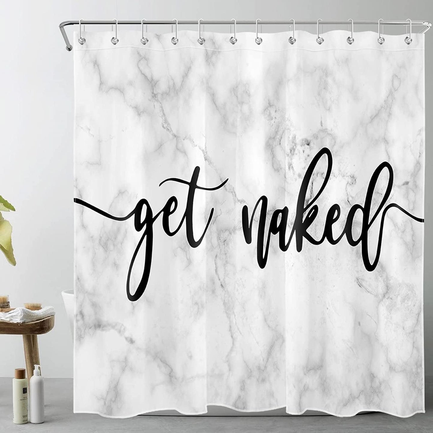 Get Naked Shower Curtain 
