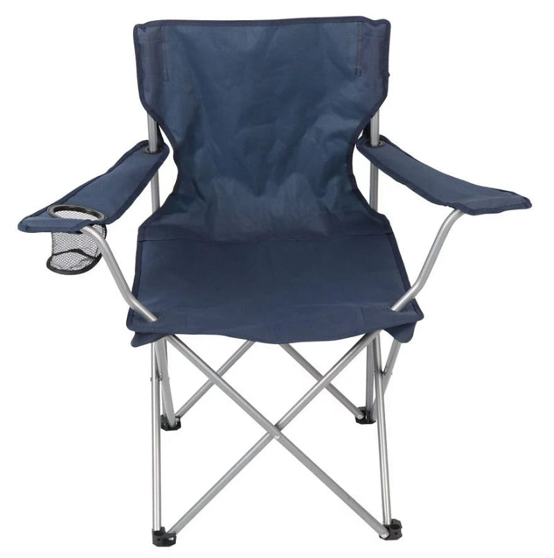  Basic Quad Folding  Adult Camp Chair with Cup Holder