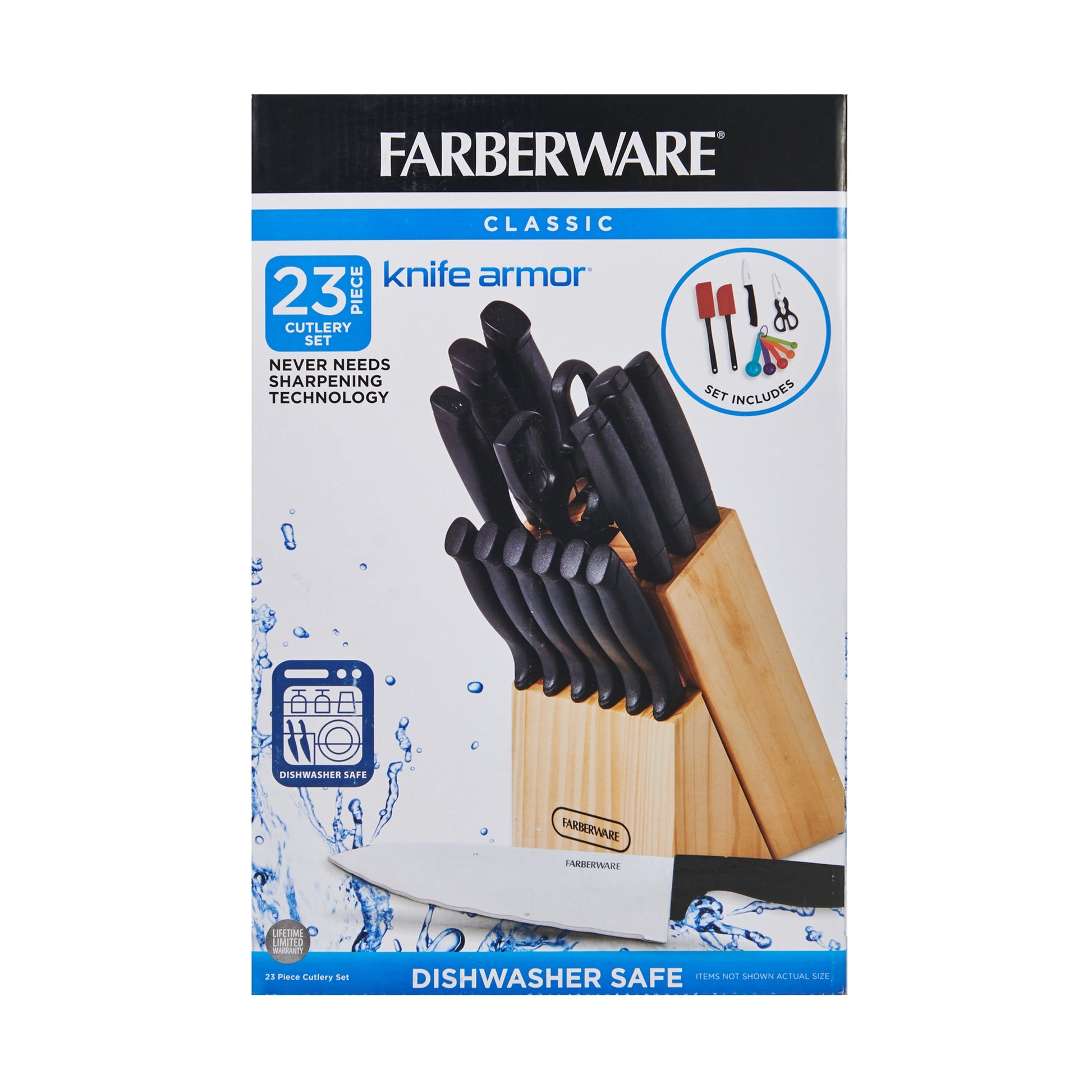 23 Piece Stainless Steel Cutlery and Utensil Set - Never Needs Sharpening Dishwasher Safe