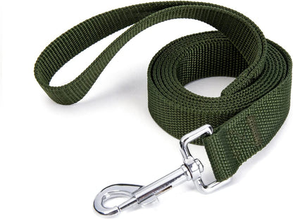 Strong Durable Nylon Dog Training Leash, Traction Rope, 10 Feet Long, 1 Inch Wide, for Small and Medium Dog 
