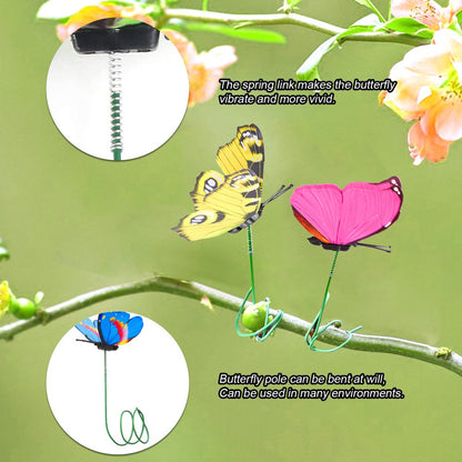 50 Pcs Garden Butterfly Stakes
