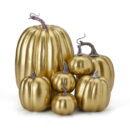 7Pcs Thanksgiving Artificial Pumpkin Home Decoration Sets, Artificial Vegetables Pumpkin for Fall Halloween Home Decor