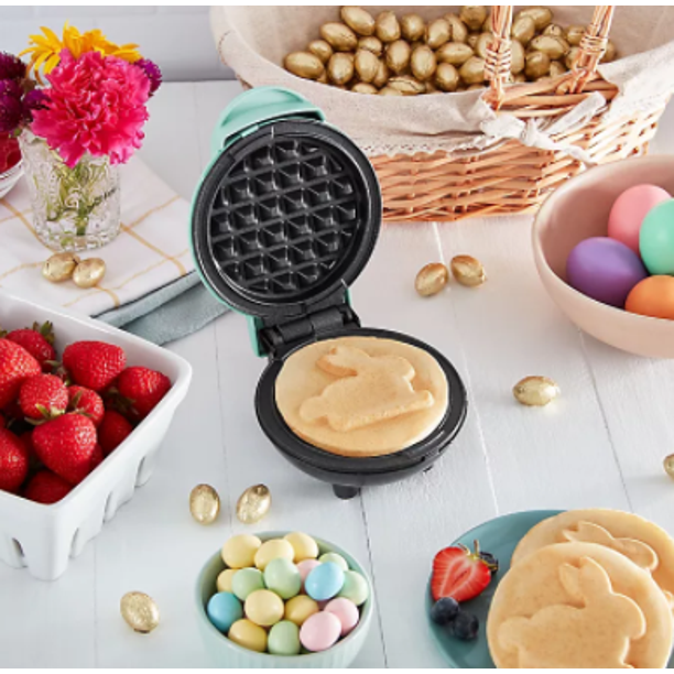 Holiday Mini Waffle Maker Machine for Individual, Paninis, Hash Browns, Keto, Chaffles, and More