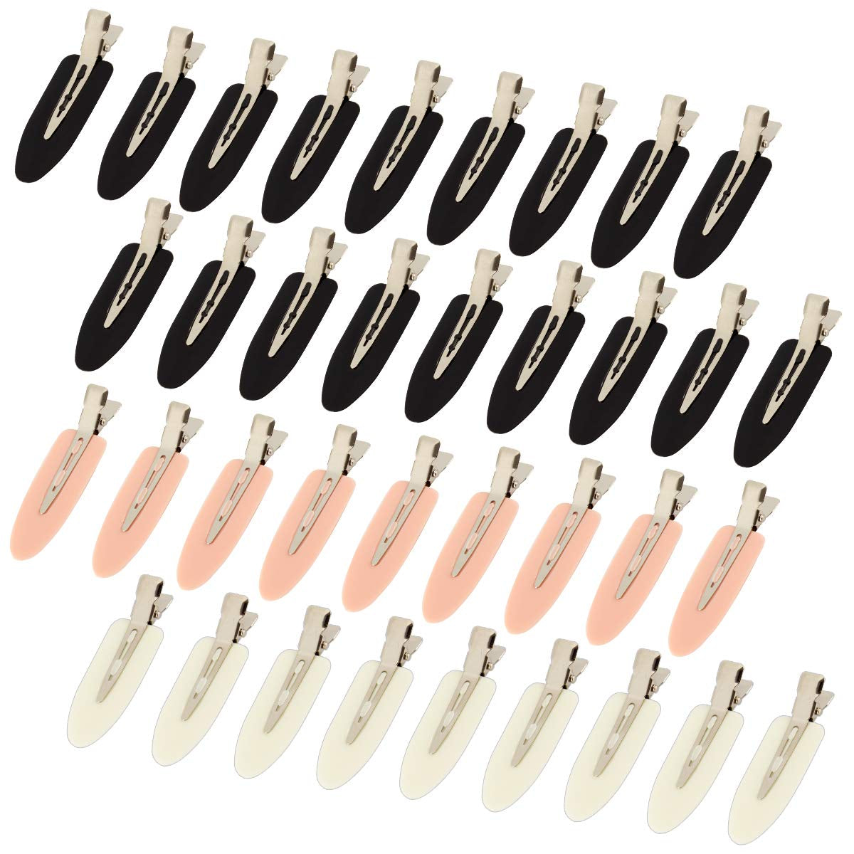 8 Pieces No bend / No Crease Hair Clips Styling Duck Bill Clips No Dent Alligator Hair Barrettes for Salon Hairstyle Hairdressing Bangs Waves Woman Girl Makeup Application