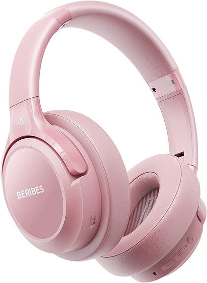 Bluetooth Headphones Over Ear, 65H Playtime and 3 EQ Music Modes Wireless Headphones with Microphone