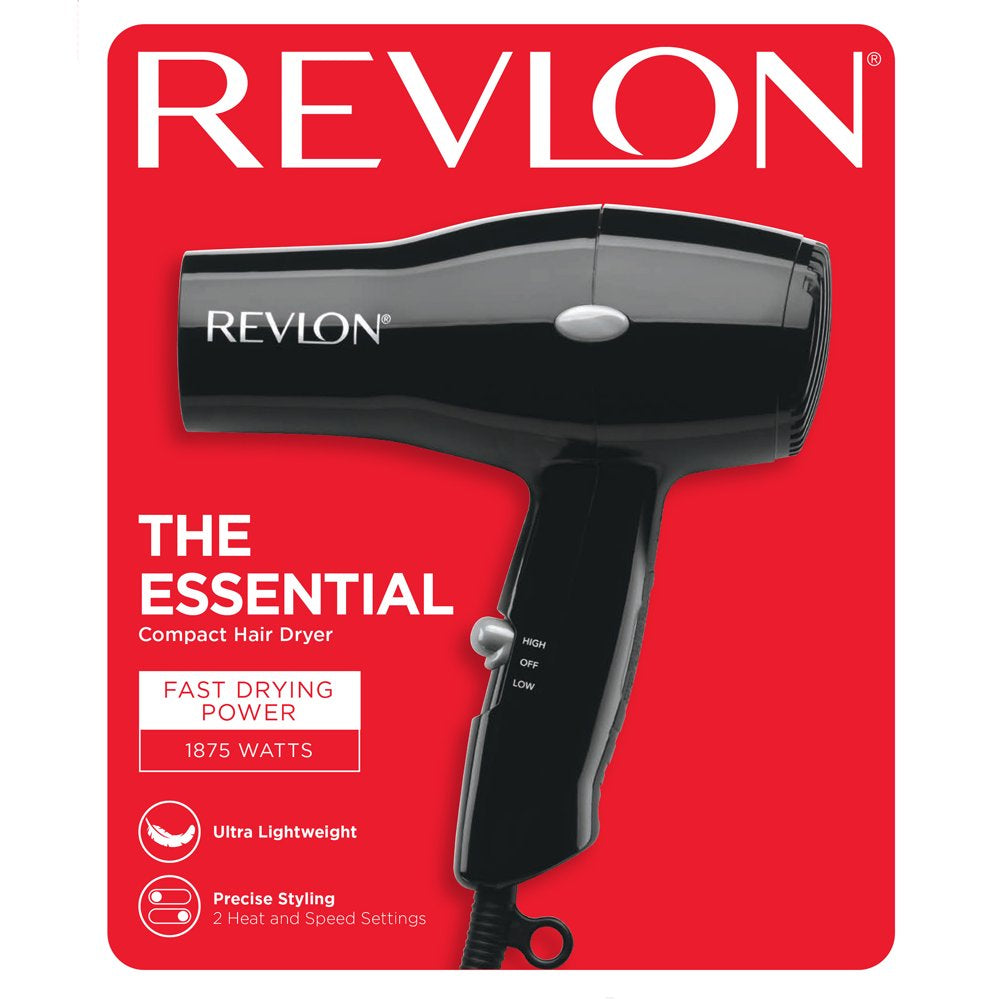 Compact Hair Dryer - 1875W Lightweight Design - Perfect for Travel