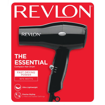 Compact Hair Dryer - 1875W Lightweight Design - Perfect for Travel
