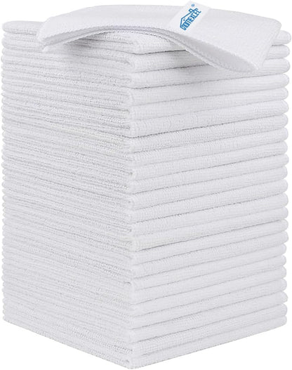 12 Pack Microfiber Cleaning Cloths,11.5"X11.5"