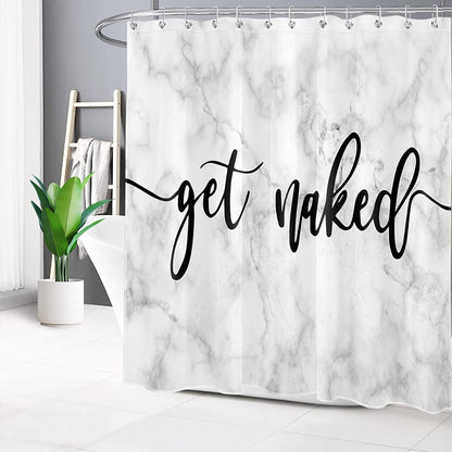 Get Naked Shower Curtain 