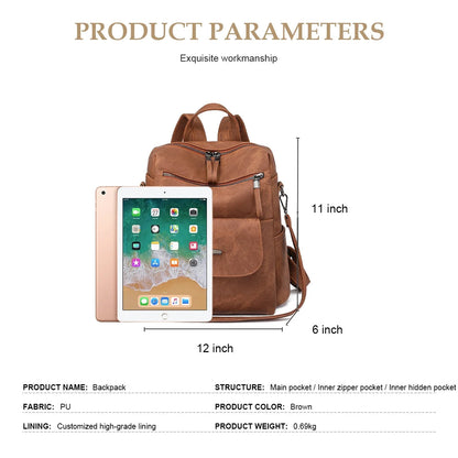 Women's Backpack Purse Leather Travel Backpack