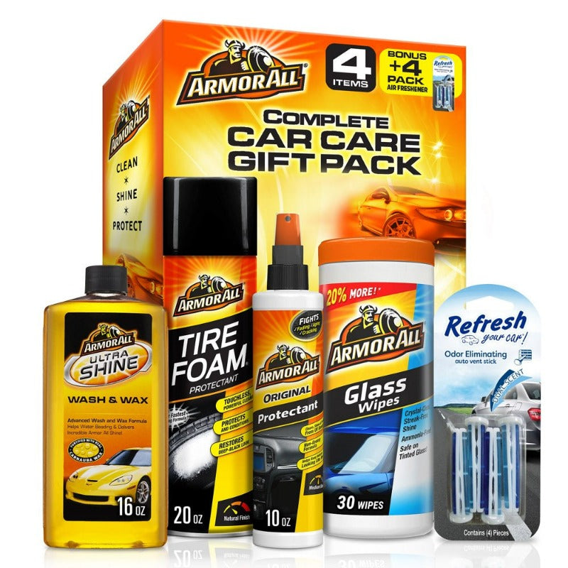 4 Piece Armor All Complete Car Care Kit 