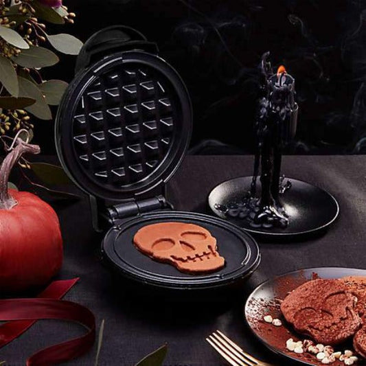 Holiday Mini Waffle Maker Machine for Individual, Paninis, Hash Browns, Keto, Chaffles, and More
