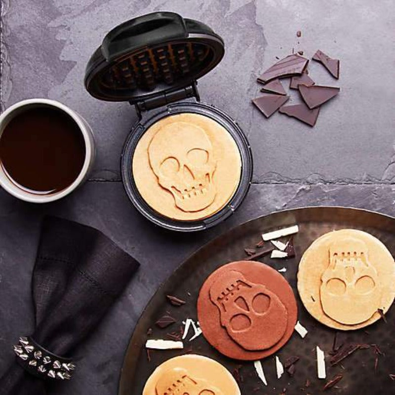 Holiday Mini Waffle Maker Machine for Individual, Paninis, Hash Browns, Keto, Chaffles, and More