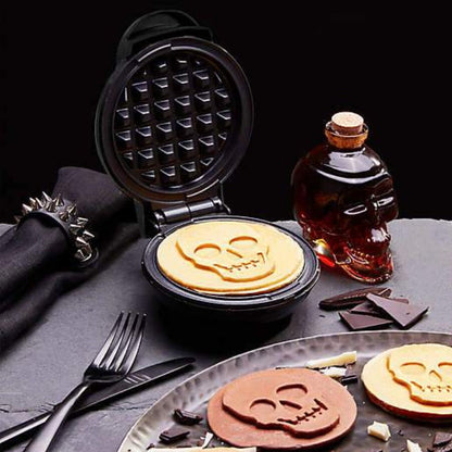 Holiday Mini Waffle Maker Machine for Individual, Paninis, Hash Browns, Keto, Chaffles, and More