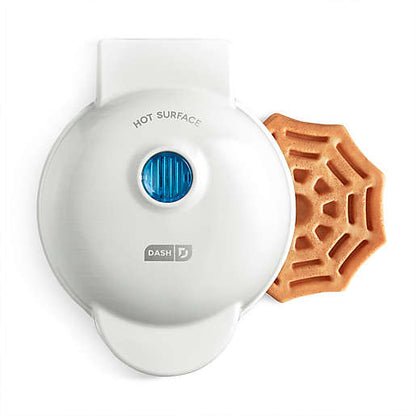 Holiday Mini Waffle Maker Machine for Individual, Paninis, Hash Browns, Keto, Chaffles, and More