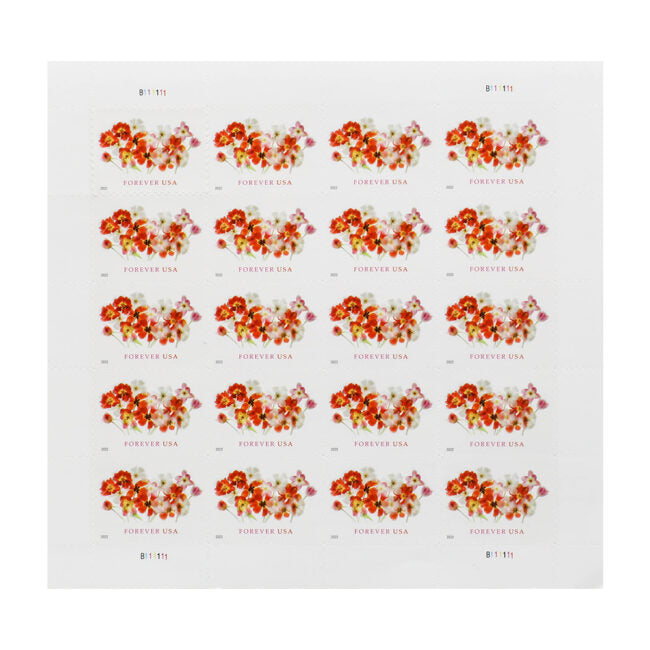 Tulips 2022 USPS First-Class Mail Forever Postage Stamps - Sheet of 20