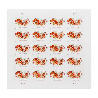 Tulips 2022 USPS First-Class Mail Forever Postage Stamps - Sheet of 20