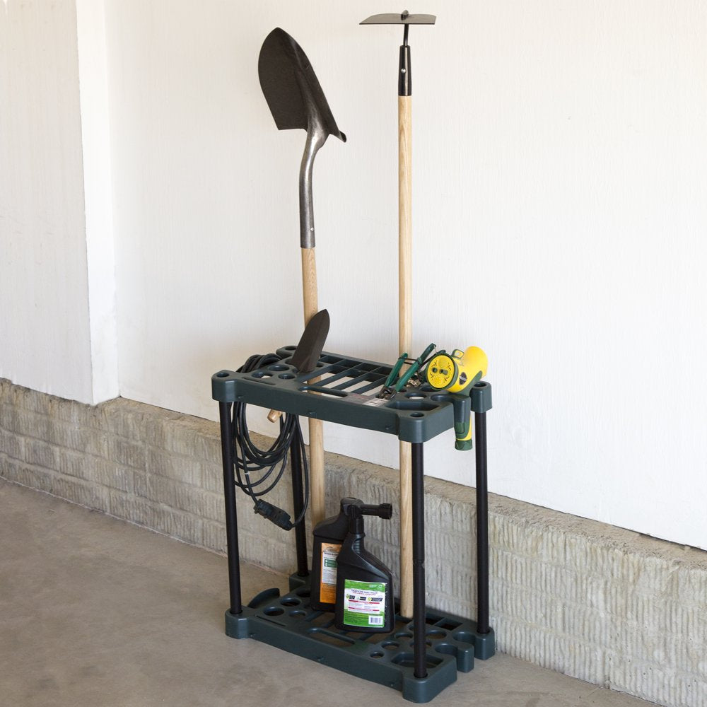 Compact Garden Tool Storage Rack - Fits over 30 Tools