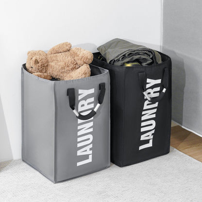 Laundry Baskets 13*13*21 Inches Collapsible Laundry Hmaper Waterproof Clothes Hampers for Laundry Oxford Laundry Bags with Handles