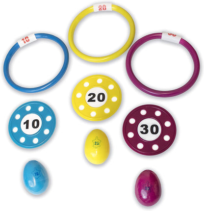  Dive Jellyfish Toys 6-Pack Weighted Catch and Retrieval Game for Swimming Pool & Bath Tub for Kids Multi Color Rings Underwater Dive Practice Education Learn