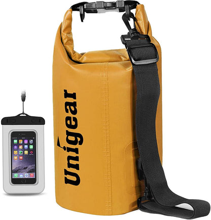 Dry Bag Waterproof, Floating and Lightweight Bags for Kayaking, Boating, Fishing, Swimming and Camping with Waterproof Phone Case