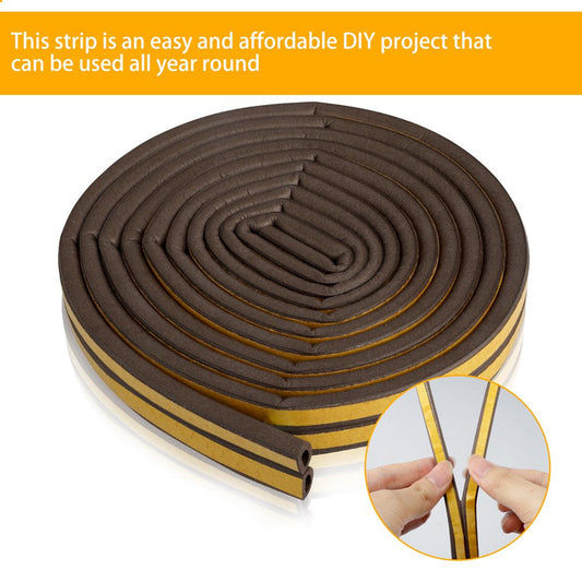2/1 Indoor Weather Stripping, Foam Insulation Tape with Self Adhesive Tape for Doors and Windows