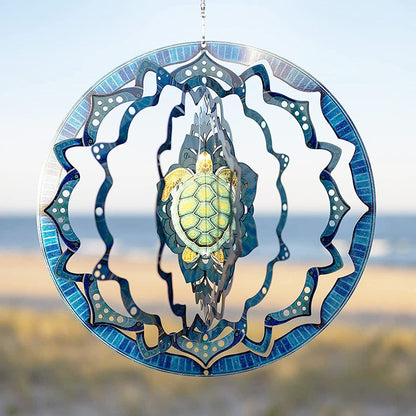  Kinetic Wind Spinner for Yard and Garden Wind Spinner Outdoor Metal Large Hanging Plantary Decor 3D Garden Art Wind Sculpture Spinners Kinetic Art Garden Decorations