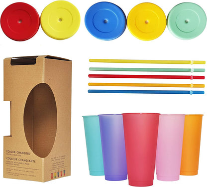 5pcs 24oz Color Changing cups 