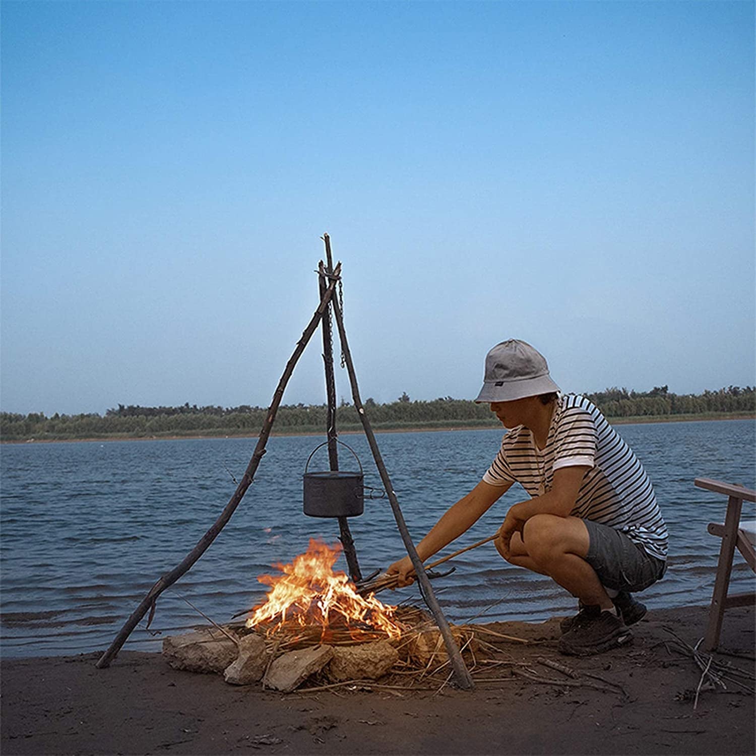 Outdoor Camp Tripod Cooking  Accessories Set 