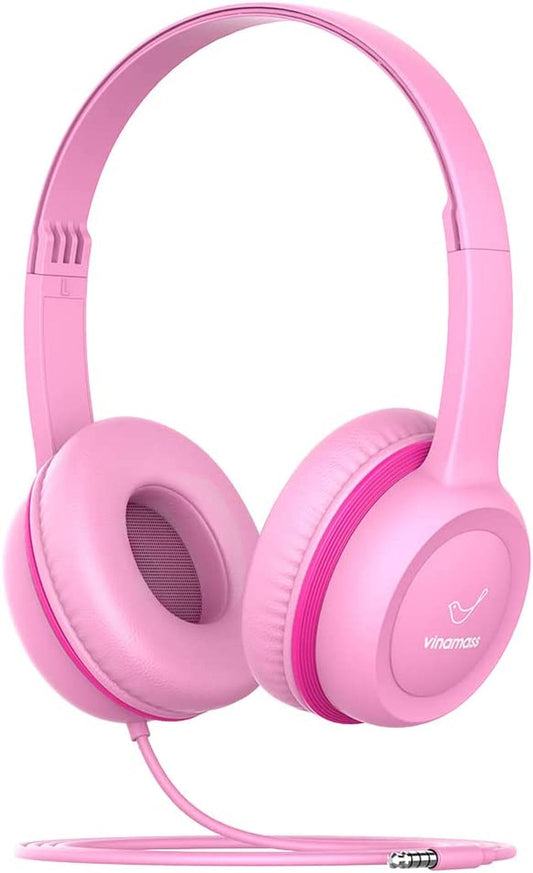  Wired Headphones with Safe Volume Limiter, Adjustable and Flexible for Kids
